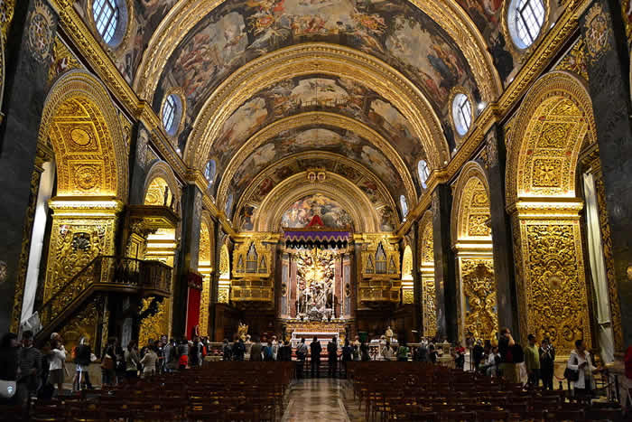 La co-cathédrale Saint-Jean, dans La Valette en Malte